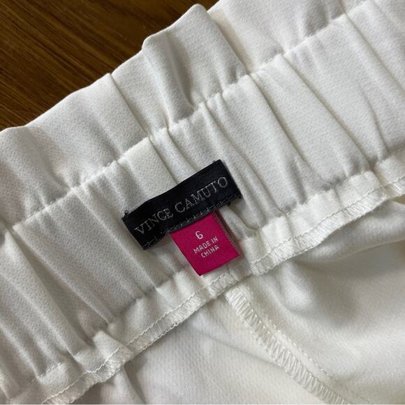 Vince Camuto Belted Tailored pants new ivory - 6 - Picture 11 of 12